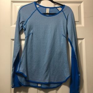 Striped blue reversible long sleeve 💕